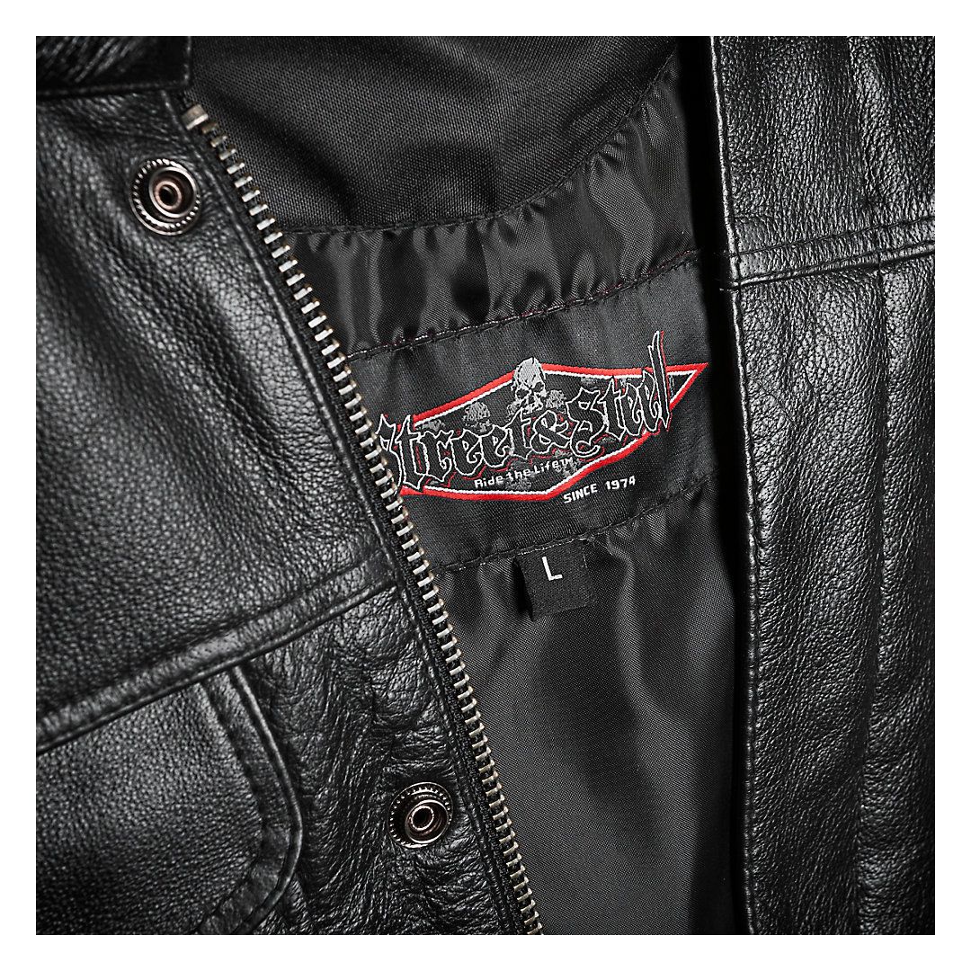 street and steel leather vest