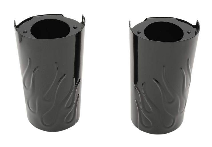 Drag Specialties Fork Slider Covers For Harley Touring 2014-2025 2" Over Stock Length