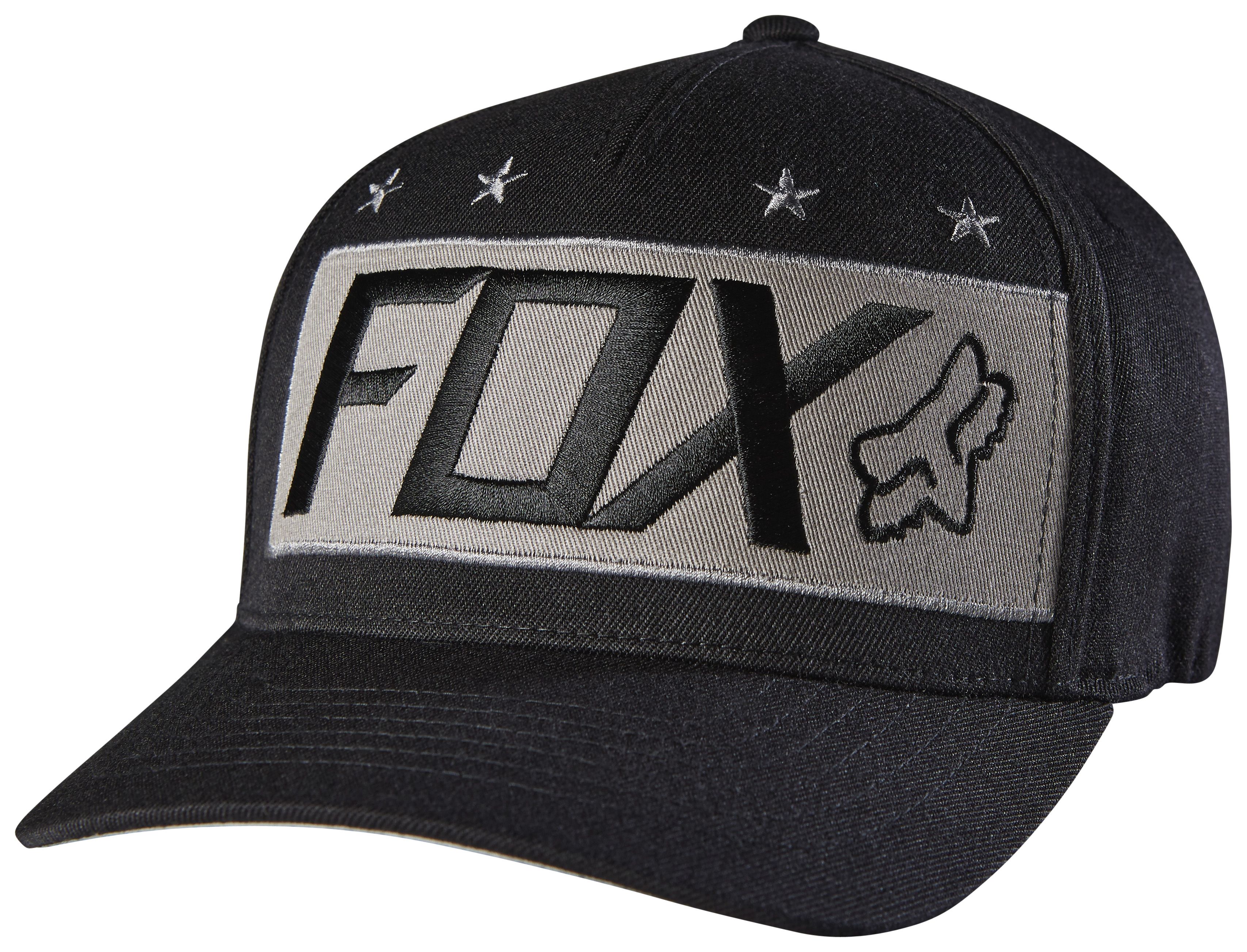 Fox Racing Red White And True Flexfit Hat RevZilla