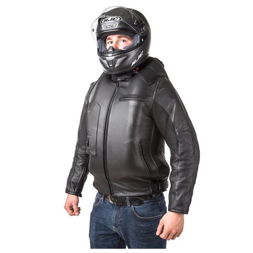 Helite Leather Airbag Jacket RevZilla