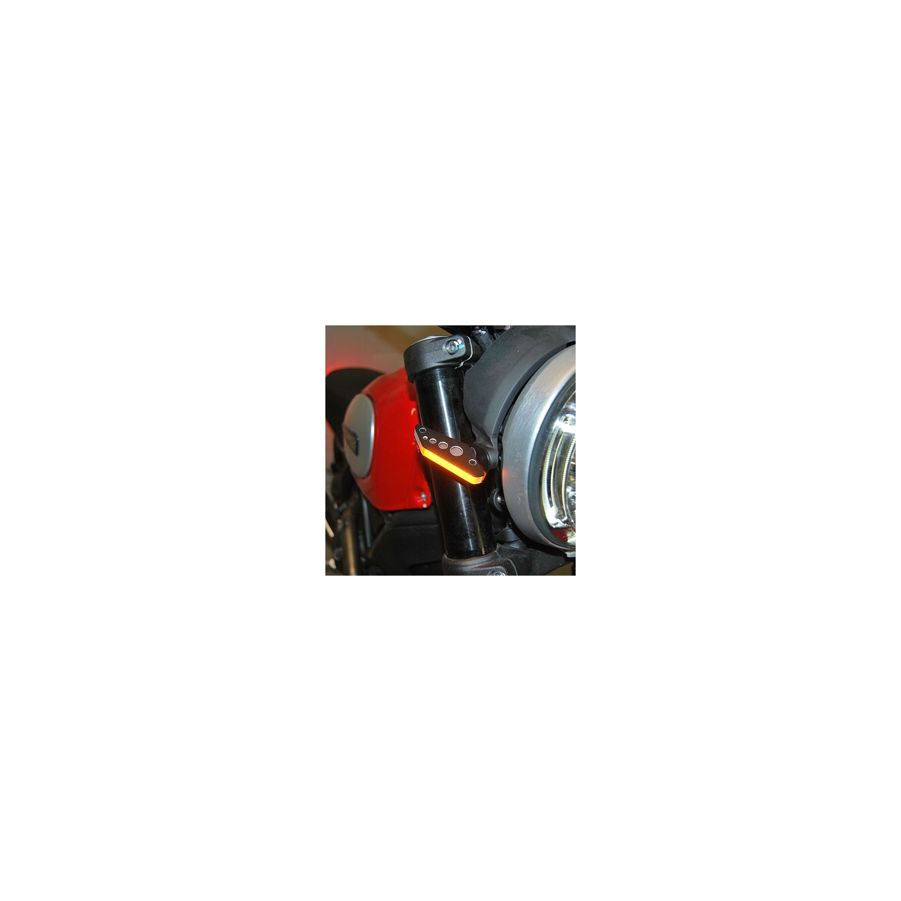 New Rage Cycles LED Front Turn Signals Ducati Scrambler 2015-2022