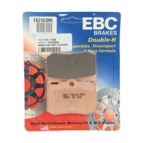EBC FA216/3HH Double-H Sintered Brake Pads For Aftermarket 4 Piston Calipers