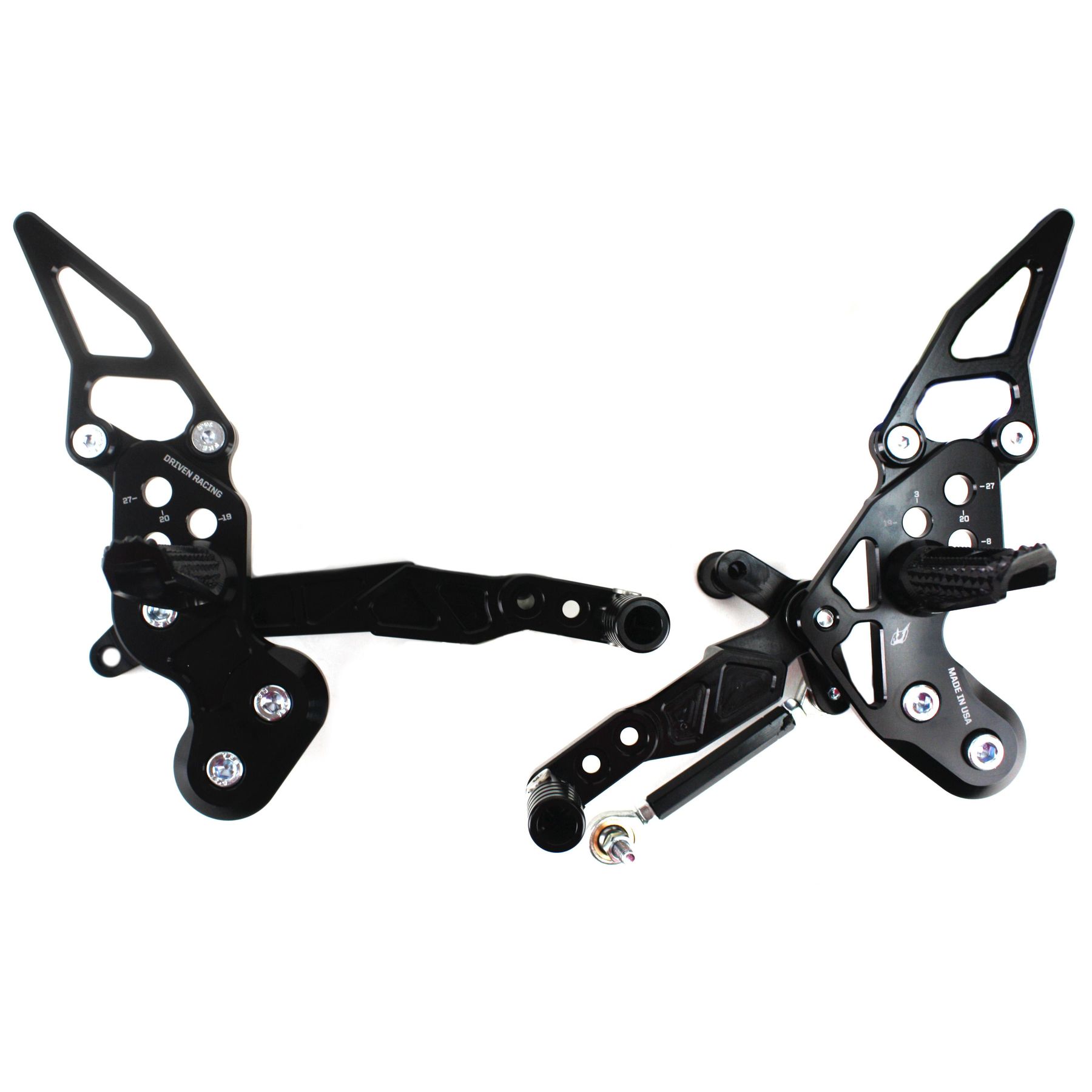 Driven Racing TT Rearset Kawasaki Z125 Pro 2017-2025