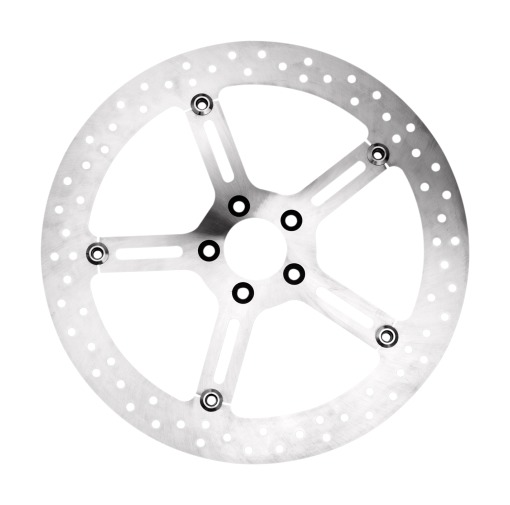 TARAZON Polished Front and Rear Brake Rotors for Harley Davidson Dyna