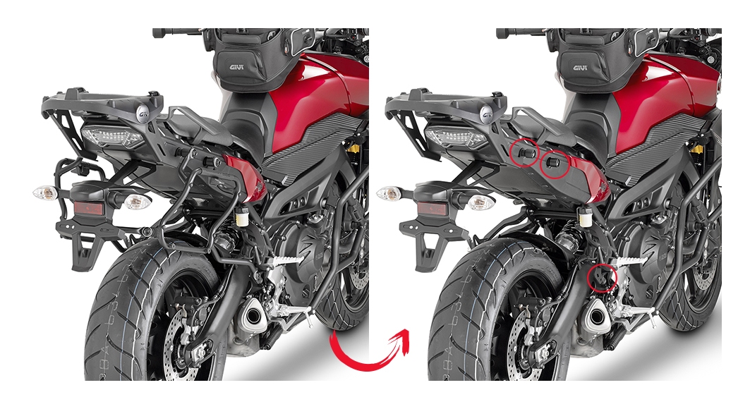 Givi PLXR2122 Rapid Release V35 / V37 Side Case Racks Yamaha FJ-09 2015-2017 undefined