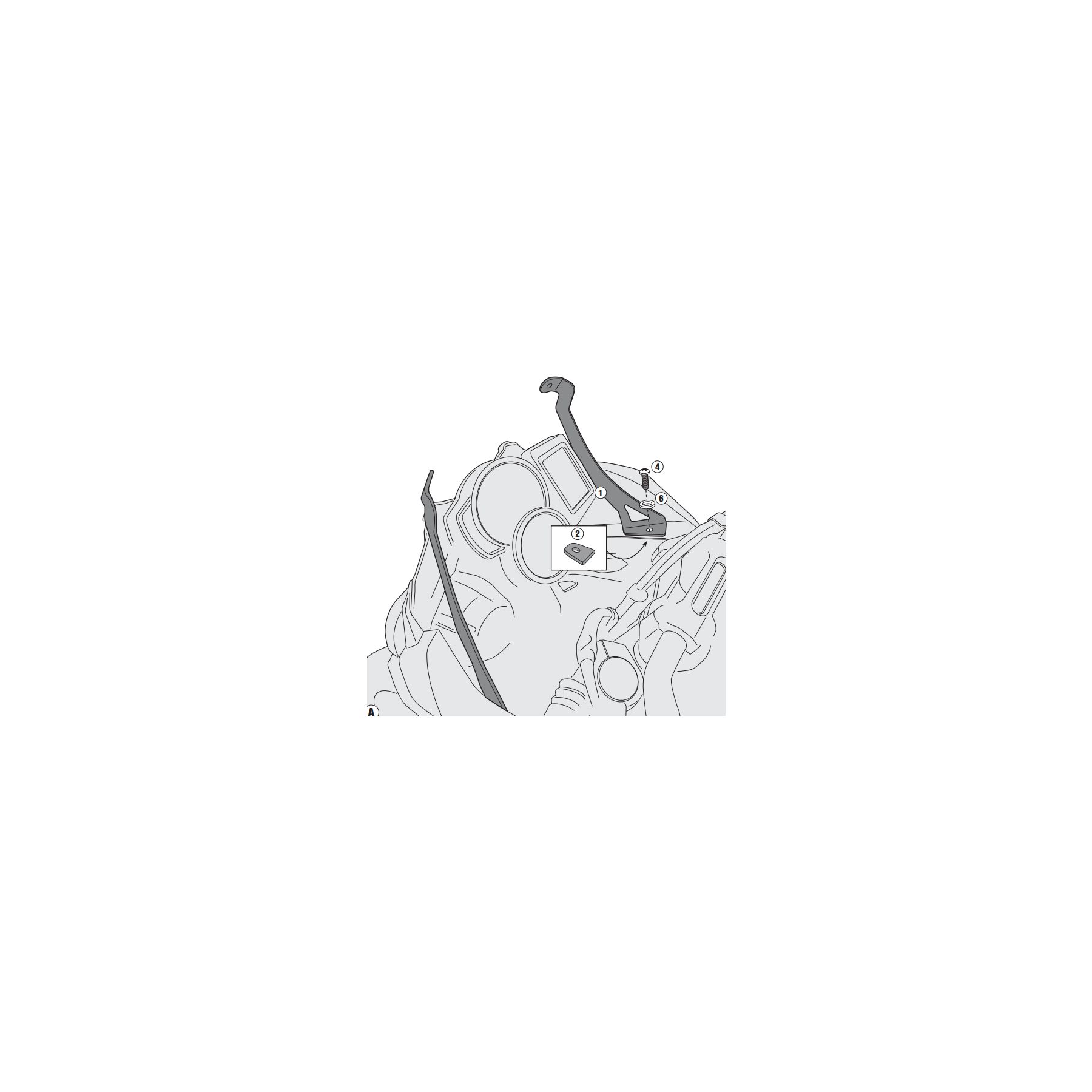 Givi D5107KIT Windshield Fit Kit BMW F700GS 2013-2018