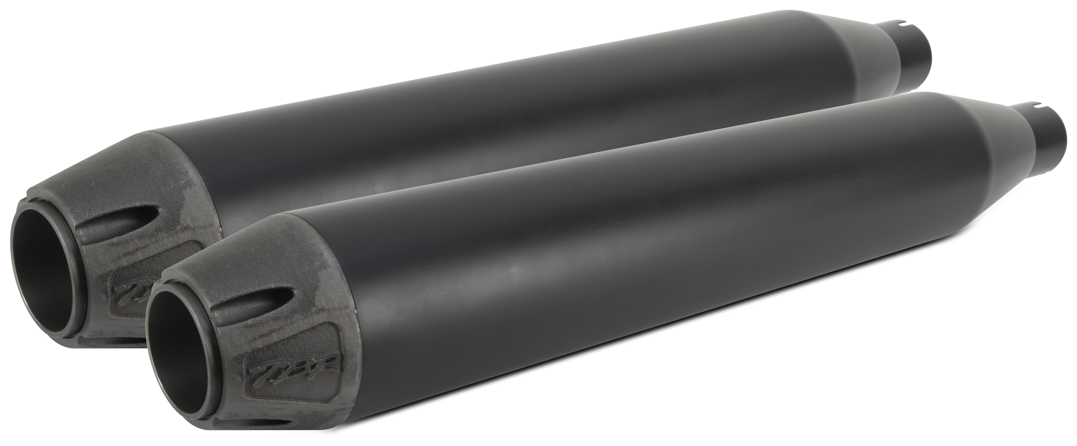 Two Brothers Comp-S Slip-On Mufflers For Harley Touring 1995-2016 Cast Iron End Caps