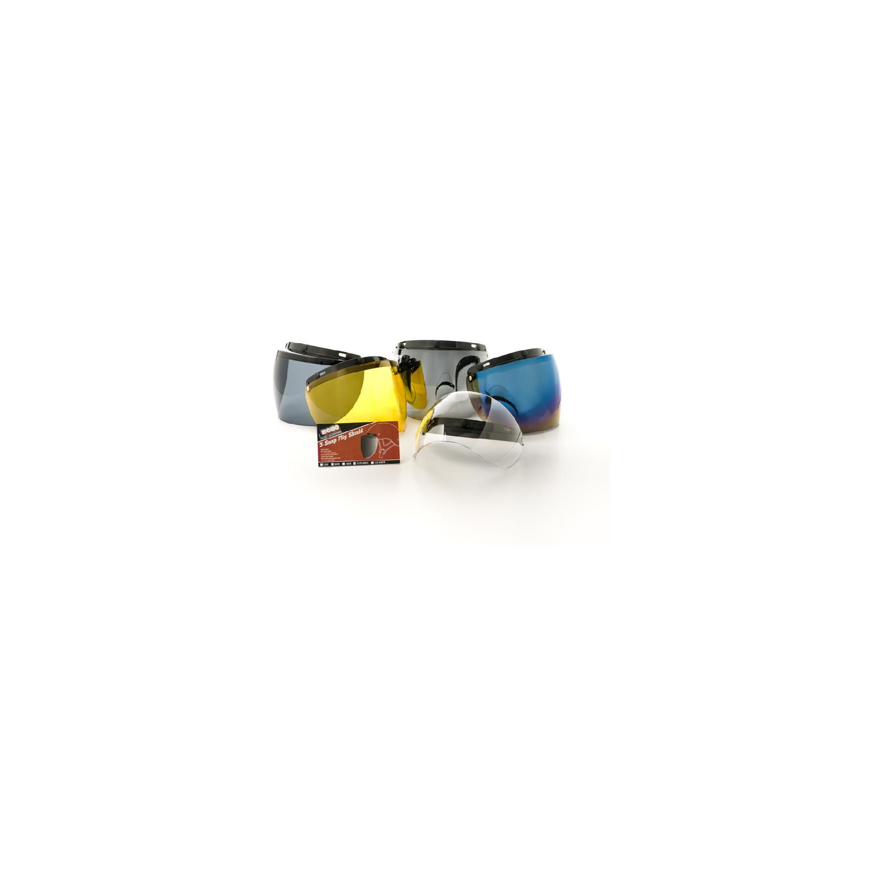 Echo 3-Snap Flip-Up Visor Shield