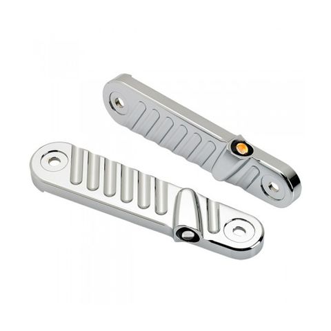 Joker Machine LED Finned Streamliner Turn Signals For Harley Touring 1996-2016