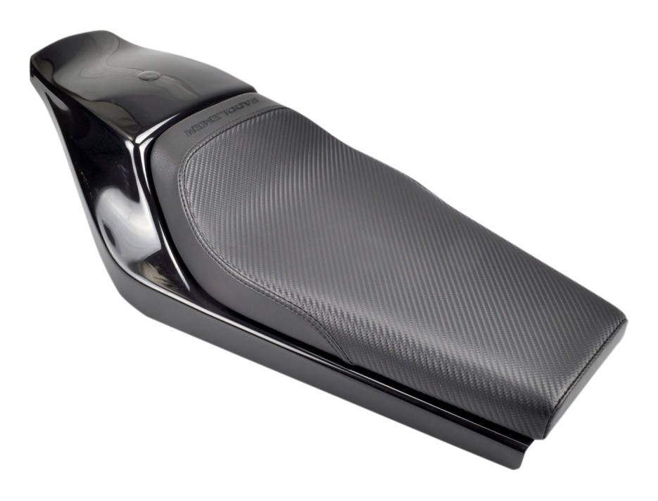 Saddlemen Tracker Cafe Seat Pad Carbon Fiber Pattern