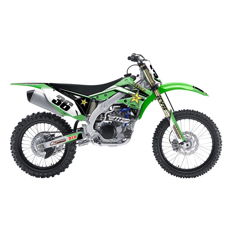 Factory Effex Rockstar Shroud / Airbox Graphics Kit Kawasaki KX85 / KX100 2014-2021