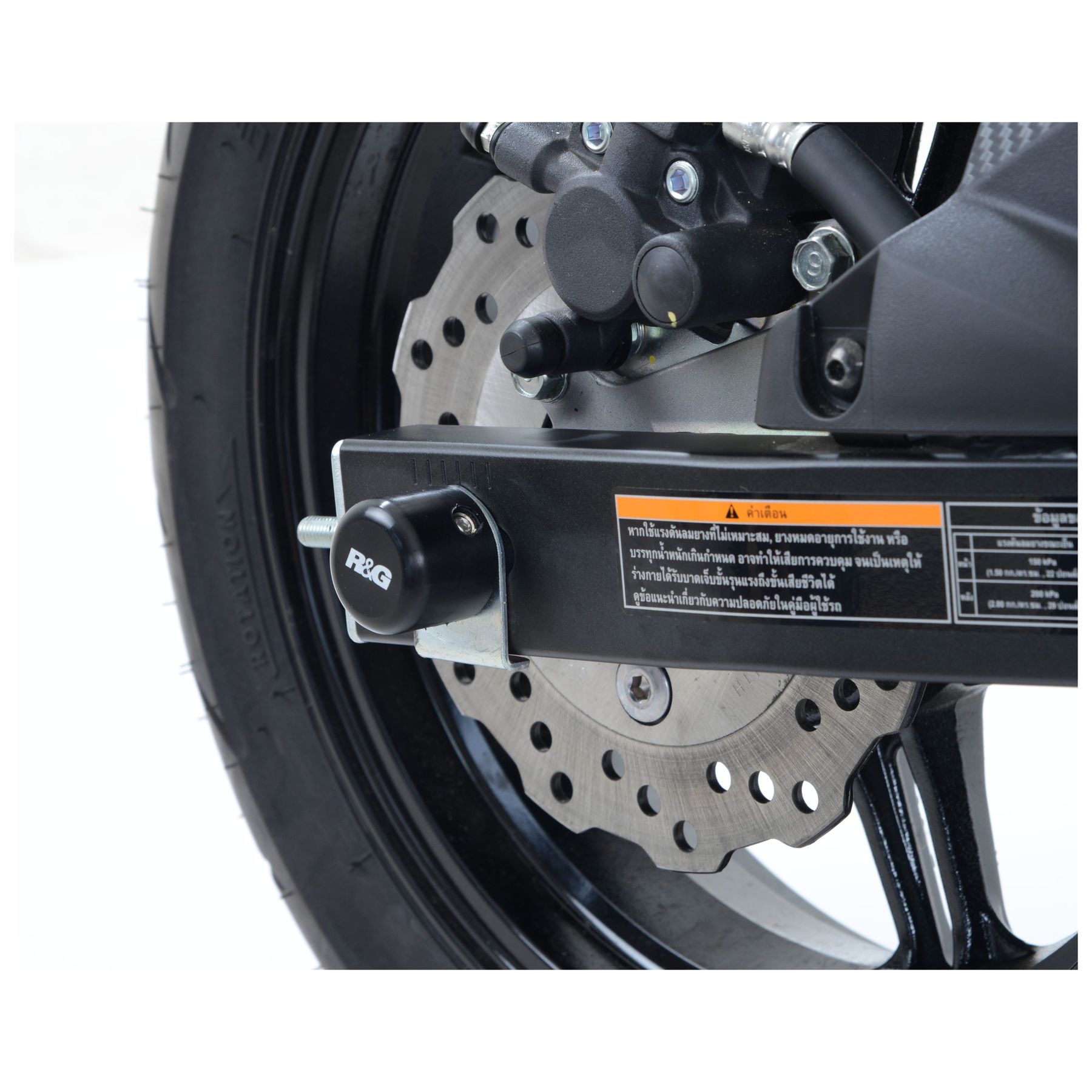 R&G Racing Rear Axle Sliders Kawasaki Z125 Pro 2017-2025