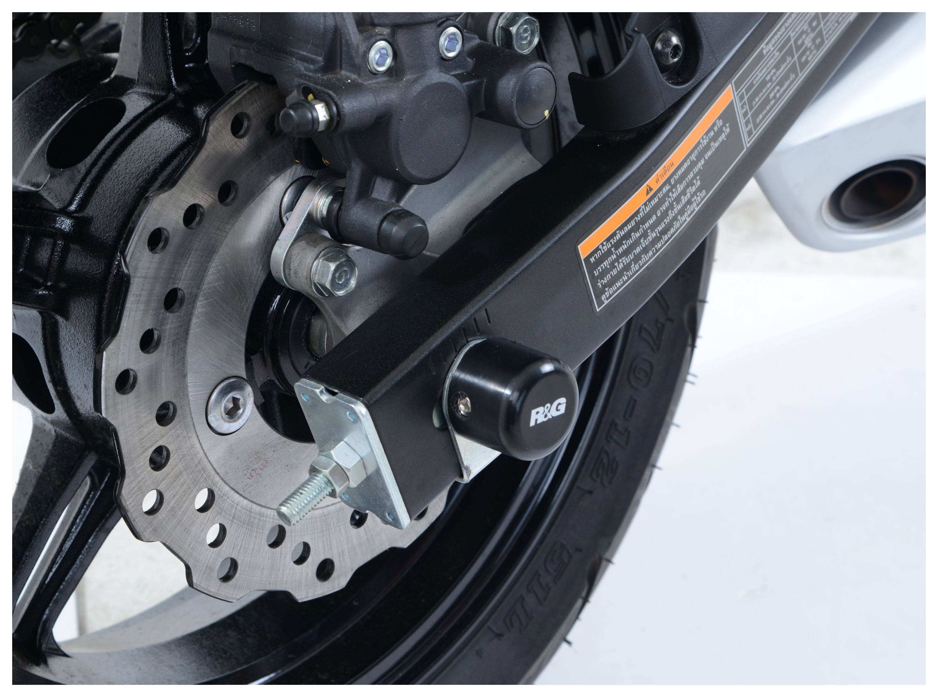 R&G Racing Rear Axle Sliders Kawasaki Z125 Pro 2017-2026 - RevZilla