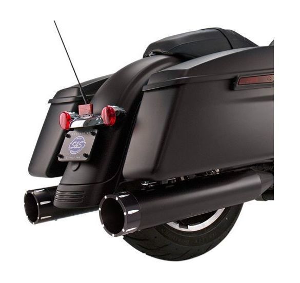 S&S Cycle 4.5" MK45 Tracer Slip-On Mufflers For Harley Touring 1995-2016 N/A