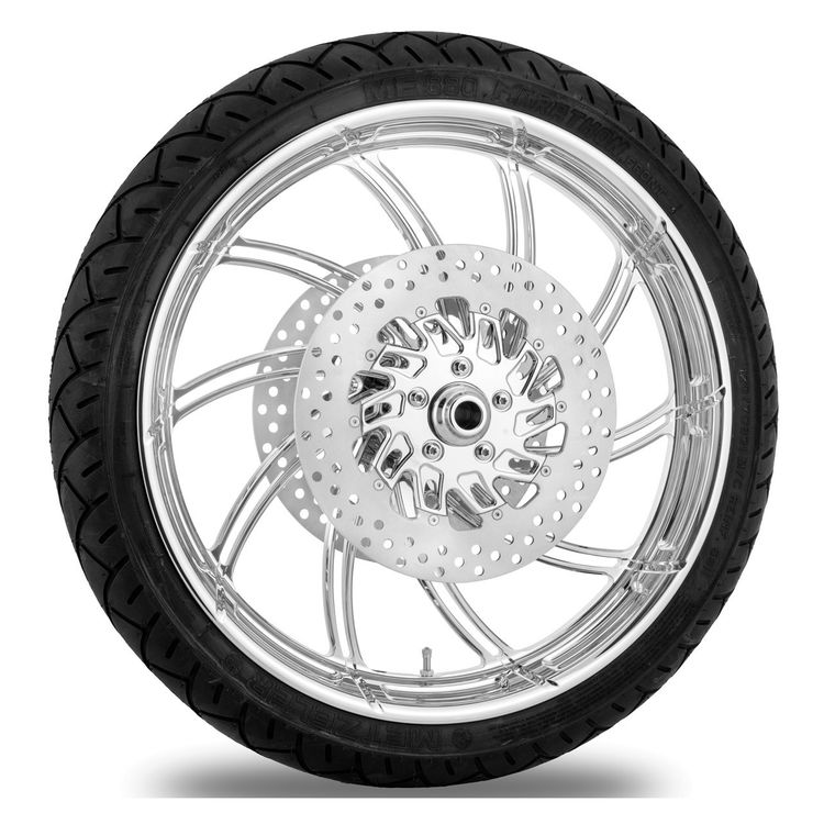 Performance Machine Supra 21 X 3.5 Front Wheel / Rotor / Tire Kit For Harley Touring RevZilla