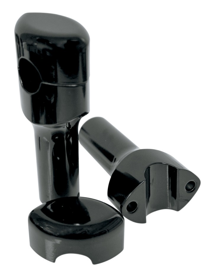 LA Choppers Smooth Handlebar Risers For Harley With 1 1/4" Bars 4"
