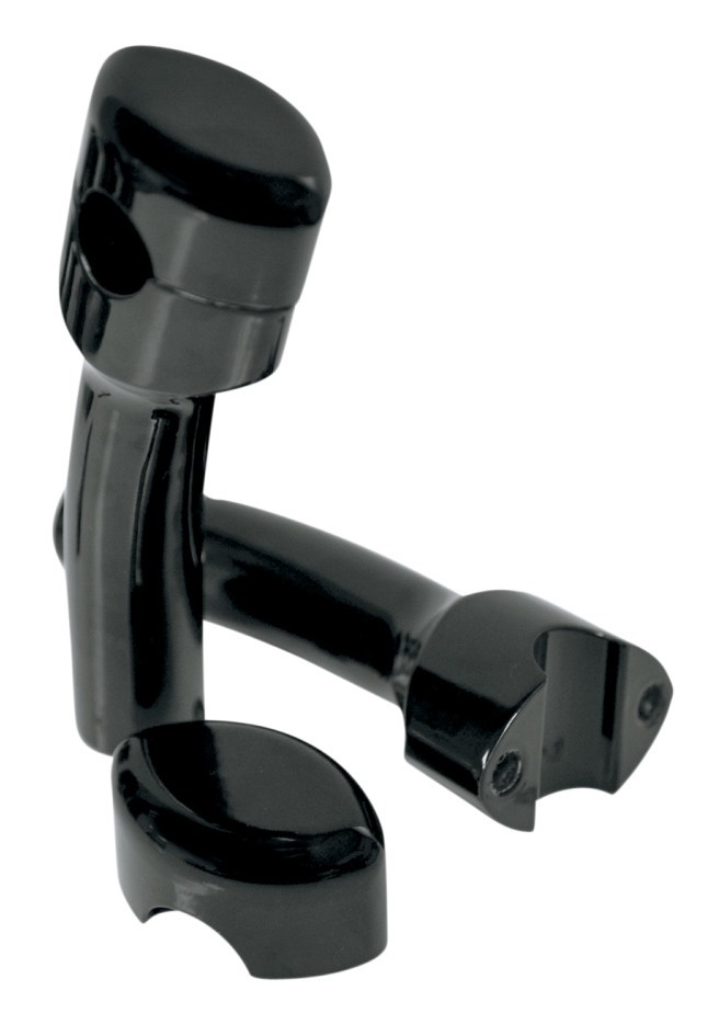 LA Choppers Smooth Handlebar Risers For Harley With 1 1/4" Bars 5-1/2" Rise With 1" Pullback