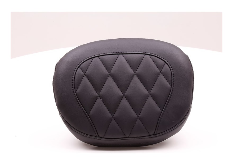 Mustang Passenger Backrest Pad For Harley Blackline / Slim 2011-2017 Diamond Stitch, Black 9" H x 11.5" W