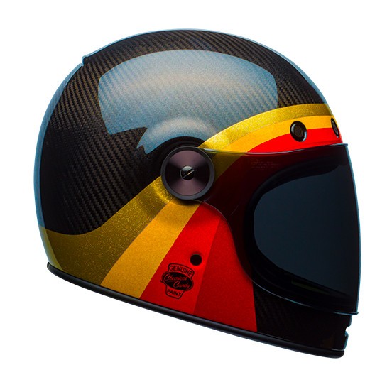 Bell Bullitt Carbon Chemical Candy Helmet - RevZilla