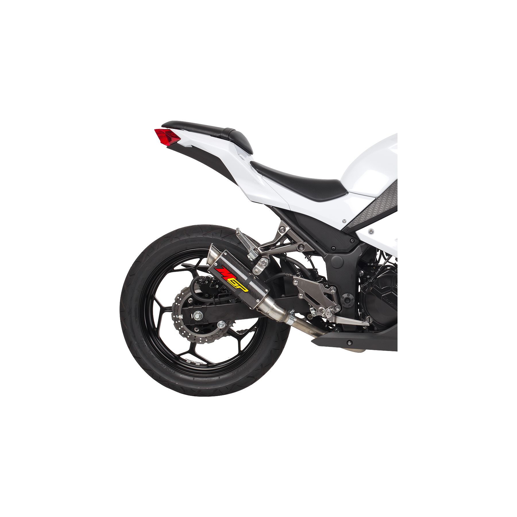 Hotbodies Racing MGP Slip-On Exhaust Kawasaki Ninja 300 2013-2017