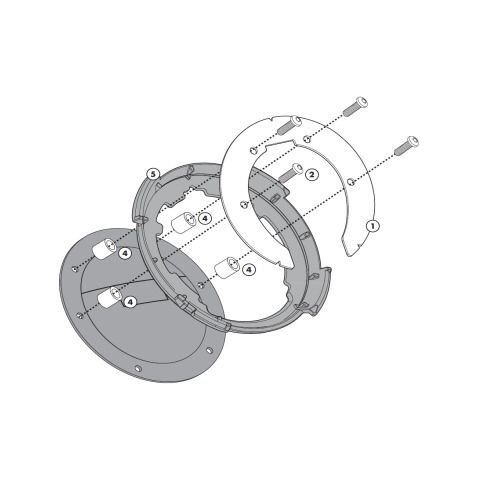Givi Tanklock Bike Specific Flange BMW / Ducati / KTM 