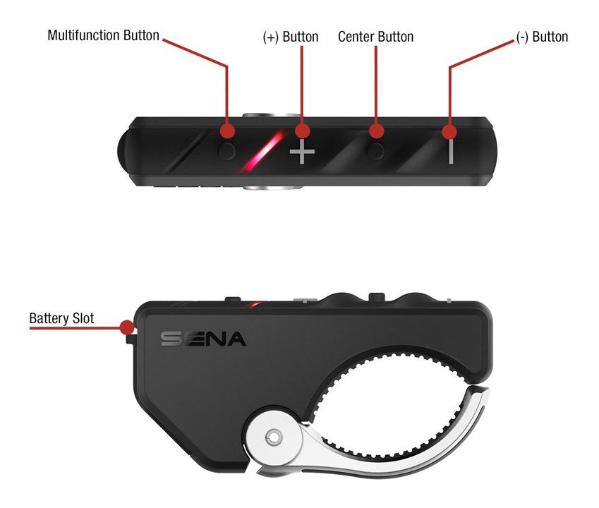 Sena RC4 4-Button Handlebar Remote - RevZilla