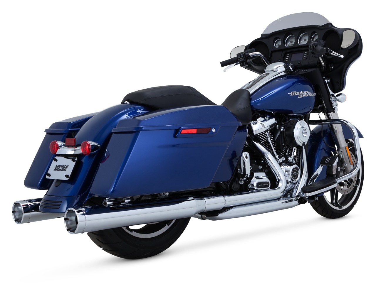 Vance & Hines 4" Monster Rounds Slip-On Mufflers For Harley Touring 2017-2025 N/A