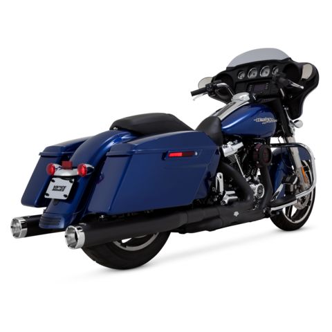 Vance & Hines 4" Monster Rounds Slip-On Mufflers For Harley Touring 2017-2025