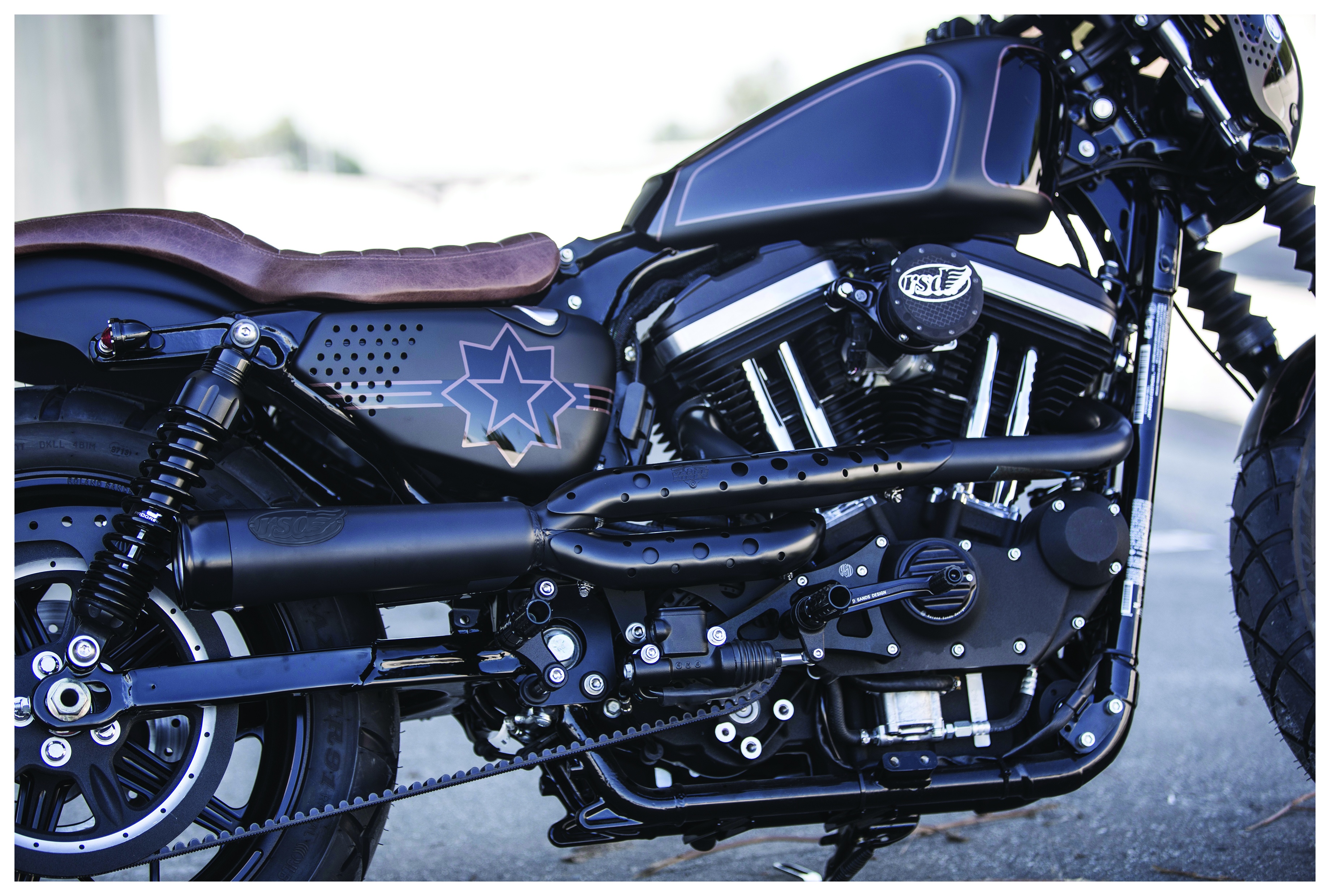 Roland Sands Track 2-Into-1 Exhaust For Harley - RevZilla