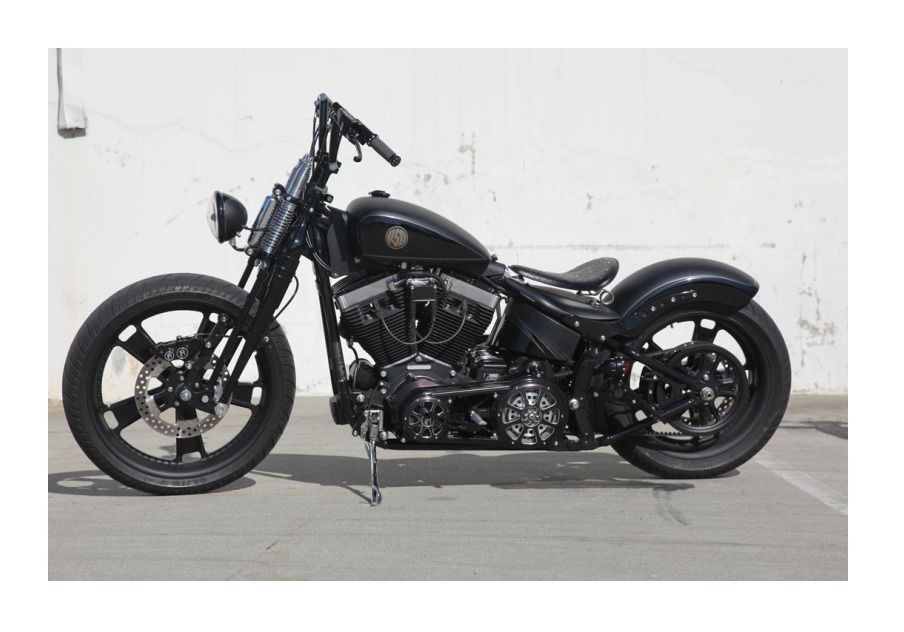 Roland Sands Tracker Rear Fender Kit For Harley Softail With 200mm Rear Tire 20 0 00 Off Revzilla