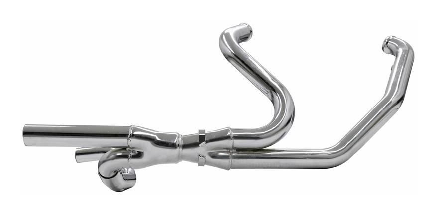 Bassani 2x2 Dual Head Pipes For Harley Touring - RevZilla