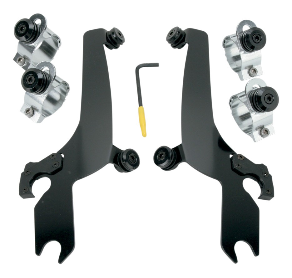 Memphis Shades Sportshield Trigger-Lock Mount Kit For Harley Super Glide / Softail / Dyna 1985-2013 N/A