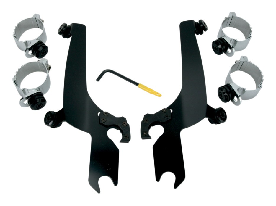 Memphis Shades Sportshield Trigger-Lock Mount Kit For Harley Dyna / Softail 2006-2017 N/A