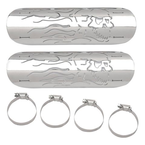 Drag Specialties Flame Skull Heat Shield