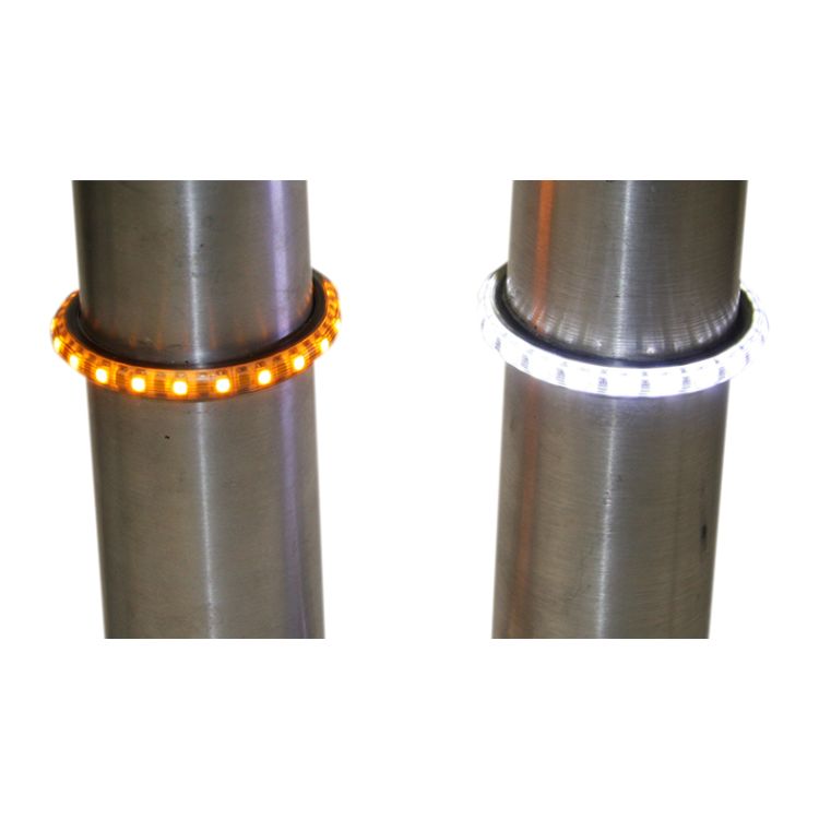 Custom Dynamics TruWrapz 360-Degree LED Fork Lights For Harley 49mm Fork Tubes