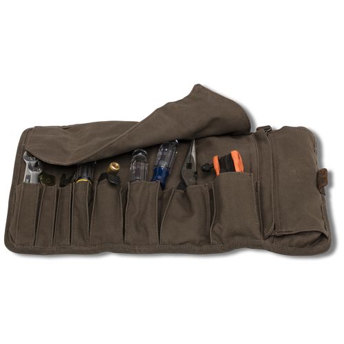 Burly Waxed Canvas Tool Roll RevZilla