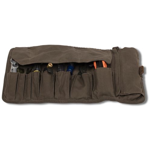 Burly Waxed Canvas Tool Roll RevZilla