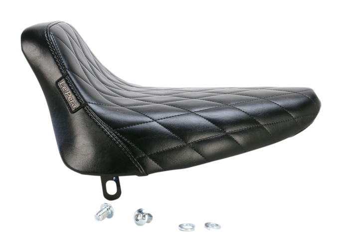 Le Pera Bare Bones Solo Seat For Harley Softail 1984-1999 Diamond Stitch