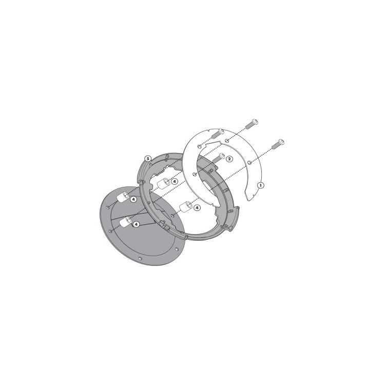 Givi Tanklock Bike Specific Flange BMW / Ducati / KTM BF11 [Previously Installed]
