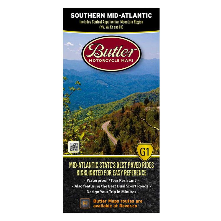 Butler Maps Southern Mid-Atlantic States 