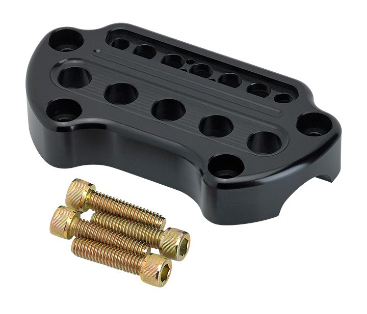 Joker Machine Riser Handlebar Top Clamp Indicator Light Cutout For Harley N/A