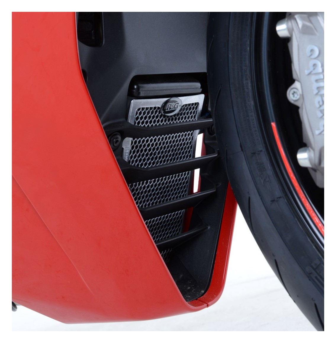 Oil Cooler Guard Silver Ducati Supersport (S) 17- R&G (OCG0031SI) main image 0
