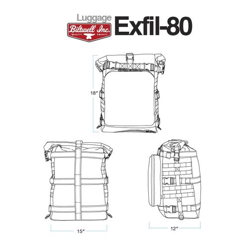 Biltwell EXFIL 80 Sissy Bar Bag RevZilla