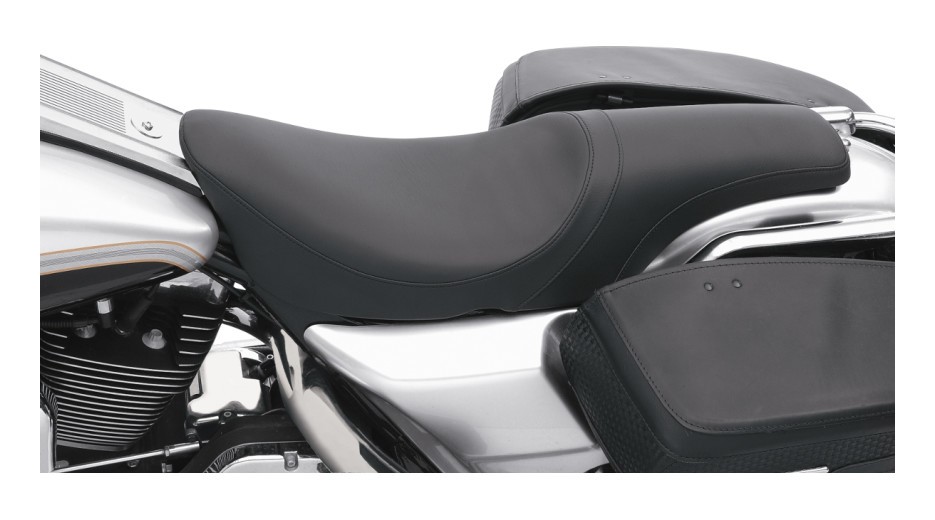 Drag Specialties Predator Seat For Harley FLHR / FLHX 1997-2007 Smooth / Solar Reflective Leather