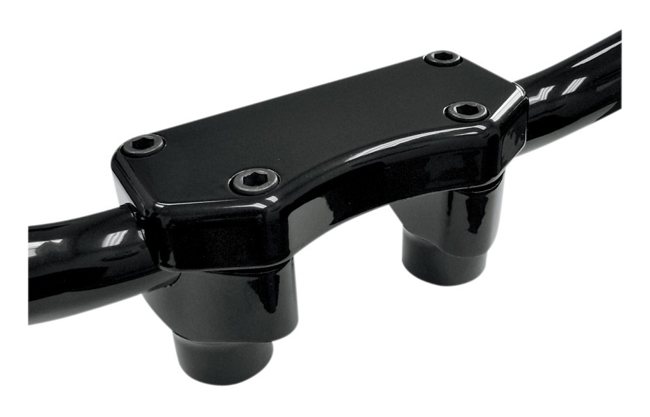 Drag Specialties 1" Handlebar Risers And Top Clamp For Harley 1.5"