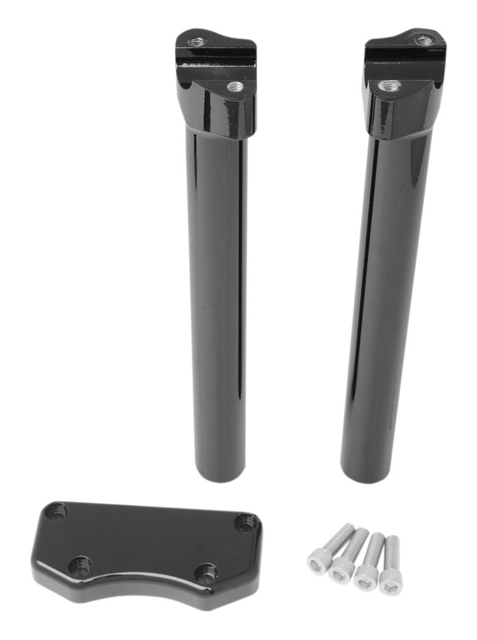 Drag Specialties 1" Handlebar Risers And Top Clamp For Harley 12"