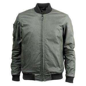 green textile motorcycle jacket