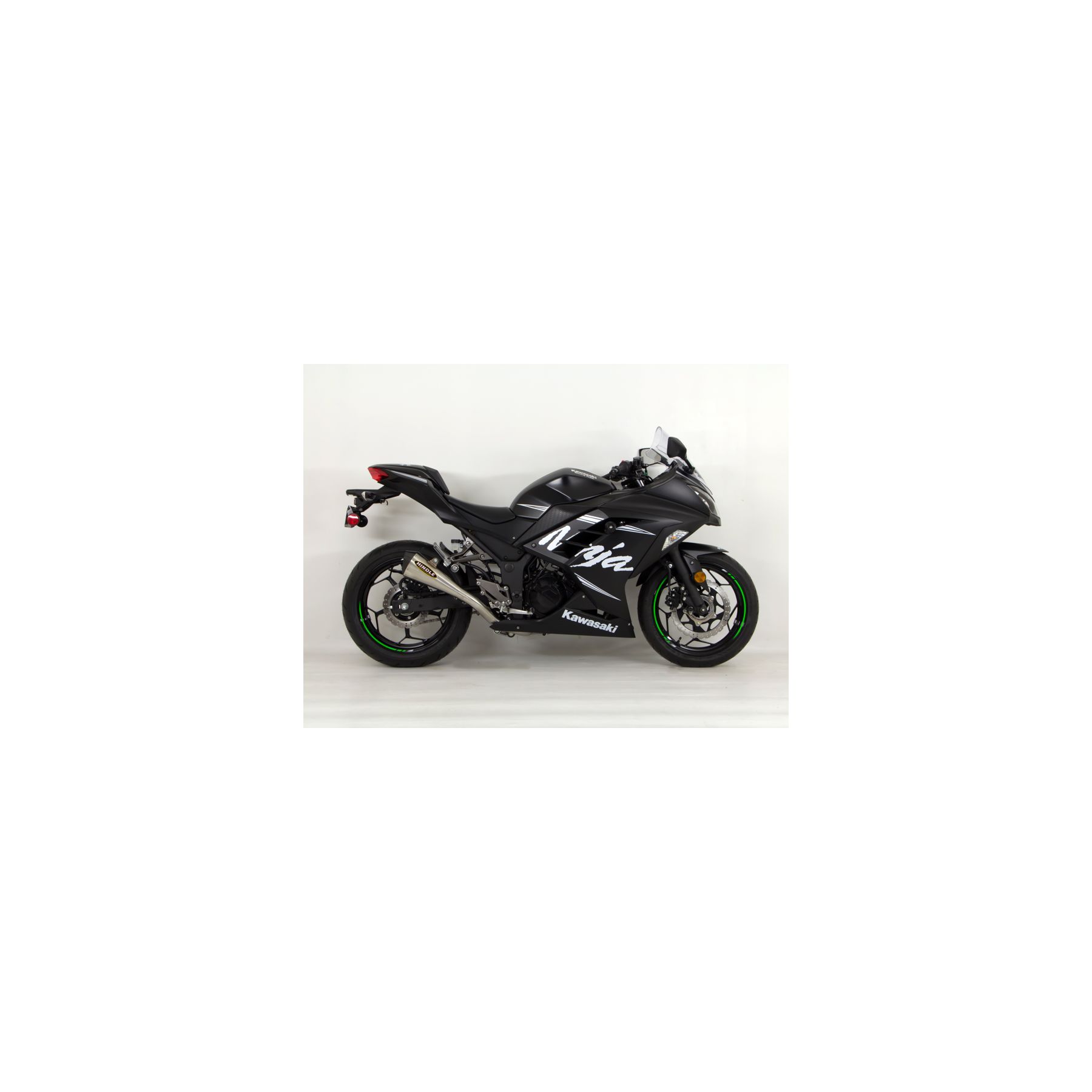 Hindle EVO Megaphone Exhaust System Kawasaki Ninja 300 2013-2017