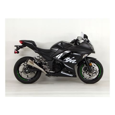 Hindle EVO Megaphone Exhaust System Kawasaki Ninja 300 2013-2017