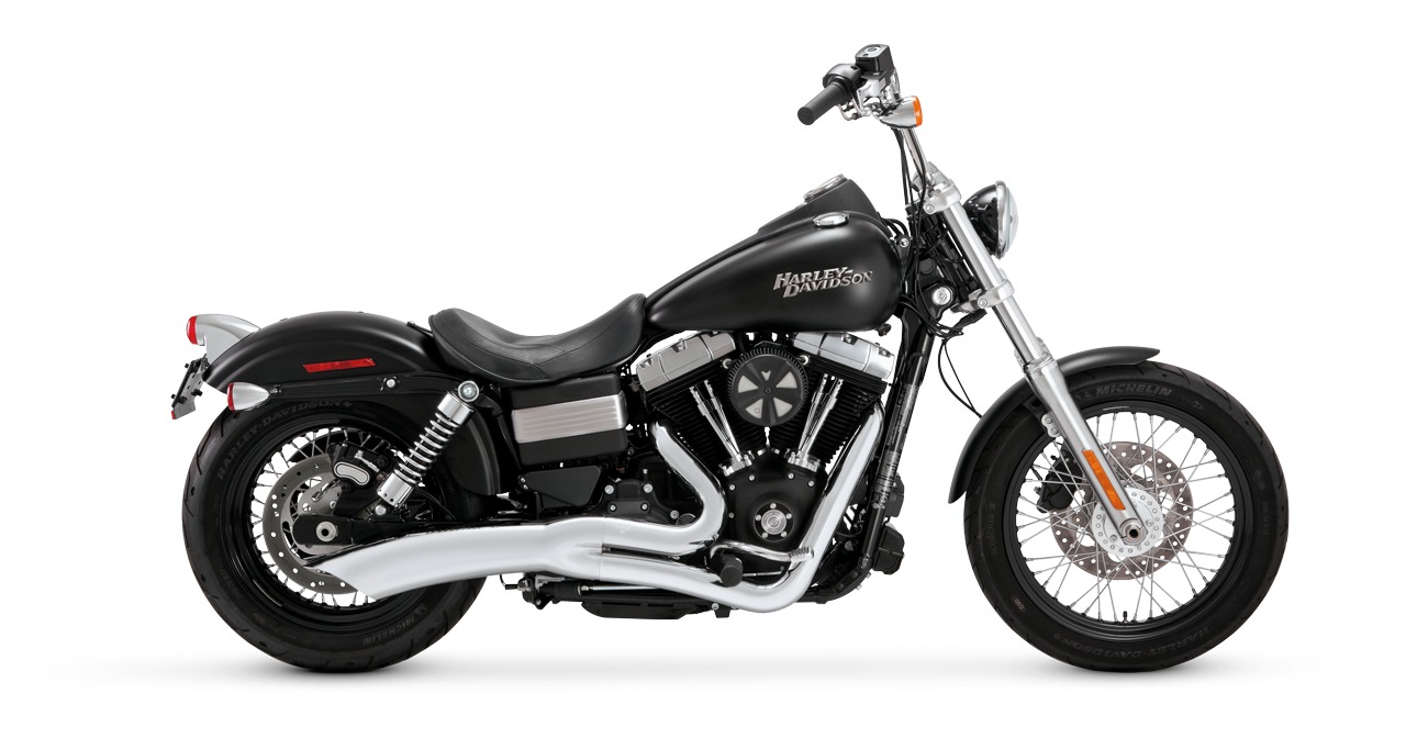 ジェントルジャイアント【2-1B】 Vance & Hines Big Radius 2-Into-1 Exhaust For Harley - RevZilla